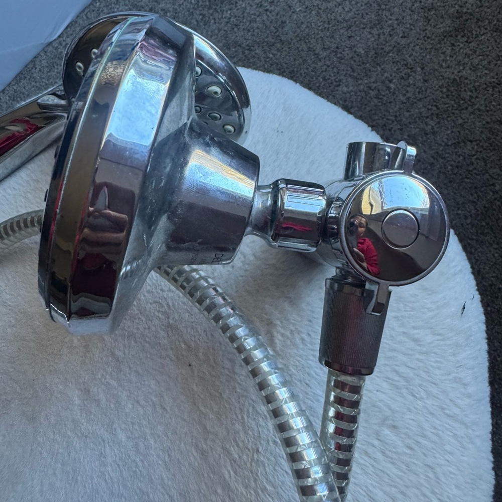 Sleek Dual Shower Head with Hose - Picture 2 of 6